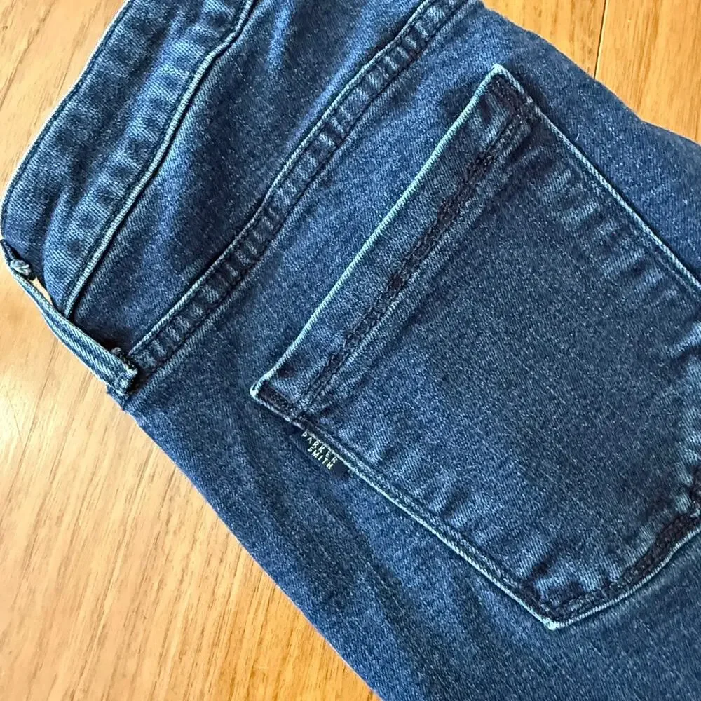 Parker Smith Crop Straight Jeans Size 2 26 Medium Wash Stretch Denim